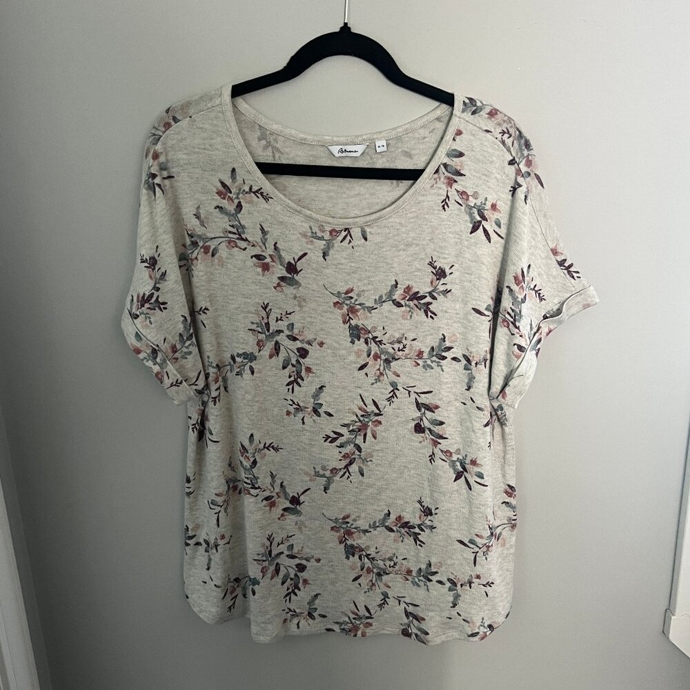 Reitmans Short Sleeved Floral Top, Size XL